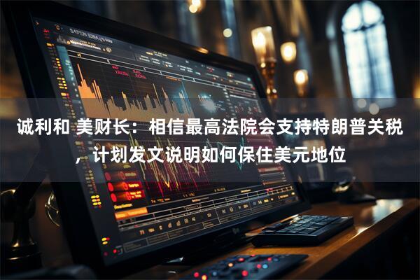 诚利和 美财长：相信最高法院会支持特朗普关税，计划发文说明如何保住美元地位