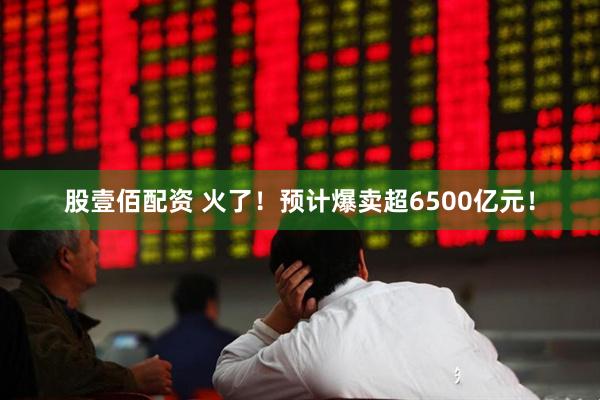 股壹佰配资 火了！预计爆卖超6500亿元！